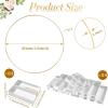 imageOurWarm 24 PCS 12 Inch Floral Hoop Centerpiece Table Decorations Metal Gold Centerpieces for Table with Acrylic Base Wedding Centerpiece Table Decorations Table Centerpieces for Wedding Party DecorGold