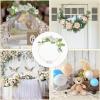imageOurWarm 24 PCS 12 Inch Floral Hoop Centerpiece Table Decorations Metal Gold Centerpieces for Table with Acrylic Base Wedding Centerpiece Table Decorations Table Centerpieces for Wedding Party DecorGold