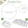 imageOurWarm 24 PCS 12 Inch Floral Hoop Centerpiece Table Decorations Metal Gold Centerpieces for Table with Acrylic Base Wedding Centerpiece Table Decorations Table Centerpieces for Wedding Party DecorSilver
