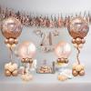 imageOurWarm Clear Acrylic Balloon Stand kit 315 Inch 4 pack Balloon Sticks with Base for Table Centerpiece Balloon Holder for Birthday Party Baby Shower Graduation Wedding Decor Balloons Not Included