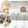 imageOurWarm Clear Acrylic Balloon Stand kit 315 Inch 4 pack Balloon Sticks with Base for Table Centerpiece Balloon Holder for Birthday Party Baby Shower Graduation Wedding Decor Balloons Not Included