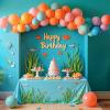 imageOurWarm Wall Balloon Arch Stand Free Bending DIY Balloon Arch Frame Kit with Balloon Clip Ribbons and Balloon Chain Round Backdrop Stand for Wedding Birthday Baby Shower Valentines Day Party Decor