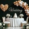 imageOurWarm Wall Balloon Arch Stand Free Bending DIY Balloon Arch Frame Kit with Balloon Clip Ribbons and Balloon Chain Round Backdrop Stand for Wedding Birthday Baby Shower Valentines Day Party Decor