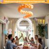 imageOurWarm Wall Balloon Arch Stand Free Bending DIY Balloon Arch Frame Kit with Balloon Clip Ribbons and Balloon Chain Round Backdrop Stand for Wedding Birthday Baby Shower Valentines Day Party Decor