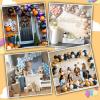 imageOurWarm Wall Balloon Arch Stand Free Bending DIY Balloon Arch Frame Kit with Balloon Clip Ribbons and Balloon Chain Round Backdrop Stand for Wedding Birthday Baby Shower Valentines Day Party Decor
