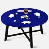 imageOurWarm Blue Round Felt Tablecloth 3648 inches Elastic Fitted Modern Table Cover for Card Games Mahjong Poker 1 Pack AllSeason 705 oz 10 CountBlue