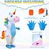 imageOurWarm Unicorn Inflatable Costume for Adult Funny Halloween Costume Blow Up Unicorn Costume for Men Women Adult Halloween Party Cosplay Costume Adult Size