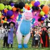 imageOurWarm Unicorn Inflatable Costume for Adult Funny Halloween Costume Blow Up Unicorn Costume for Men Women Adult Halloween Party Cosplay Costume Adult Size