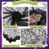 imageOurWarm Halloween Poncho for Women Black Lace Spider Web Halloween Cape Skeleton Poncho Adult Size Day of The Dead Costume 60 x 60 Inch