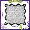 imageOurWarm Halloween Poncho for Women Black Lace Spider Web Halloween Cape Skeleton Poncho Adult Size Day of The Dead Costume 60 x 60 Inch