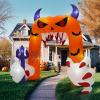 imageOurWarm 125FT Halloween Inflatable Archway Large Devil Pumpkin Arch Blow Up Halloween Yard Decorations with Builtin Blower ampamp LEDs Giant Halloween Inflatable for Lawn Garden Halloween Outdoor Decor