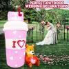image6 FT Valentines Day InflatablesValentine Decorations OutdoorPink Lighted Valentines Blow Up Yard Decorations Mail Coffee Cup with Teddy Bear for Gadern Lawn Indoor Decor Wedding Party Proposal