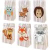 imageOurWarm 24pcs Woodland Party Favor Bags 3D Animals Candy Treat Gift Bags with Thank You Stickers for Kids Woodland Animals Theme Baby Shower Birthday Party Decorations Supplies 6 Styles