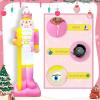 imageOurWarm 8FT Christmas Inflatable Outdoor Decoration Christmas Inflatables with Gingerbread Man Truck Inflatable Christmas Tree Blow Up Christmas Decorations Outdoor Lawn Garden Yard Xmas Decorations8FT Nutcracker