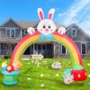 imageOurWarm 8FT Christmas Inflatable Outdoor Decoration Christmas Inflatables with Gingerbread Man Truck Inflatable Christmas Tree Blow Up Christmas Decorations Outdoor Lawn Garden Yard Xmas Decorations10FT Easter Archway