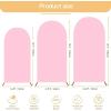 imageOurWarm Arch Cover Set of 3 Pink and Blue 2 in 1 Round Arch Backdrop Covers 4FT 5FT 6FT Spandex Arch Stretchy Backdrop Cover Fabric for Birthday Party Baby Shower Wedding Arch Stand DecorationsPink