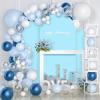imageOurWarm Arch Cover Set of 3 Pink and Blue 2 in 1 Round Arch Backdrop Covers 4FT 5FT 6FT Spandex Arch Stretchy Backdrop Cover Fabric for Birthday Party Baby Shower Wedding Arch Stand DecorationsPink