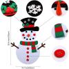 imageOurWarm DIY Felt Christmas Tree with Ornaments 3ft Felt Christmas Tree for Kids Xmas Gifts and Christmas Door Wall Hanging DecorWhite