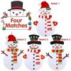 imageOurWarm Felt Snowman for Kids Wall 32Ft DoubleSided DIY Felt Christmas Snowman Set with 35 Glitter Detachable Ornaments Xmas Gift for Toddlers Kids Christmas Home Door Wall Hanging Decorations
