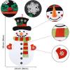 imageOurWarm Felt Snowman for Kids Wall 32Ft DoubleSided DIY Felt Christmas Snowman Set with 35 Glitter Detachable Ornaments Xmas Gift for Toddlers Kids Christmas Home Door Wall Hanging Decorations