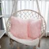imageOurWarm Set of 2 Pink Fur Throw Pillows Fluffy Pillow Covers 18quotx18quot Faux Fur Pillow Covers Luxury Series Merino Style Decorative Pillows Case for Living Room Couch Bedroom Car Home DecorPink