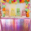 imageOurWarm Tablecloths Laser Table Covers Holographic Foil for Girl Party Wedding Disco Dance Birthday Holiday Mermaid Party Decorations 59 x 108 Inch
