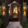 imageOurWarm Sunflower Mason Jar Sconces Wall Decor Set of 2 Rustic Handmade Hanging Jars with LED Fairy Lights for Home Kitchen Living Room Farmhouse Decorations