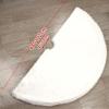 imageChristmas Tree Skirt 48 Inch White Faux Fur Christmas Tree Skirt Luxury Tree Skirts for Holiday Christmas Decorations