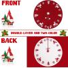 imageOurWarm Christmas Tree Skirt 36 inch Knit Red Tree Skirt with Snowflake ampamp Reindeer Pattern Rustic DoubleSided Knitted Xmas Tree Skirt for Christmas Tree Indoor Holiday Party Christmas Decorations