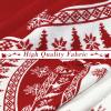 imageOurWarm Christmas Tree Skirt 48 Inch Red Knitted Christmas Tree Skirt with Snowflake ampamp Reindeer Rustic DoubleSided Xmas Tree Skirt Christmas Decorations for Holiday Party Decor Indoor Outdoor