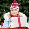 imageOurWarm LED Christmas Hat Light Up Holiday Hat Cute Reindeer Snowflakes Red Knitted Hat Christmas Beanie with 6 Colorful Lights for Kids Adults Family Festival Merry Xmas and New Year Party Supplies