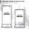 imageOurWarm Metal Wedding Sign Stand Adjustable Welcome to Our Wedding Sign Holder Heavy Duty Easel Stand for Sign WDesign Bundle ampamp Leather Sign Hanging Straps Seating Chart Stand Easel for DisplayBlack