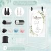 imageOurWarm Metal Wedding Sign Stand Adjustable Welcome to Our Wedding Sign Holder Heavy Duty Easel Stand for Sign WDesign Bundle ampamp Leather Sign Hanging Straps Seating Chart Stand Easel for DisplayWhite