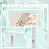 imageOurWarm Metal Wedding Sign Stand Adjustable Welcome to Our Wedding Sign Holder Heavy Duty Easel Stand for Sign WDesign Bundle ampamp Leather Sign Hanging Straps Seating Chart Stand Easel for DisplayWhite