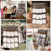imageOurWarm Wedding Seating Chart with Easel Display Stand Rustic Seating Chart for Wedding Reception Display Please Find Your Seat Wooden Seating Chart Board for Baby ampamp Bride Shower Wedding Sign Decor