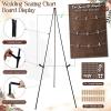 imageOurWarm Wedding Seating Chart with Easel Display Stand Rustic Seating Chart for Wedding Reception Display Please Find Your Seat Wooden Seating Chart Board for Baby ampamp Bride Shower Wedding Sign Decor
