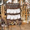 imageOurWarm Wedding Seating Chart with Easel Display Stand Rustic Seating Chart for Wedding Reception Display Please Find Your Seat Wooden Seating Chart Board for Baby ampamp Bride Shower Wedding Sign Decor