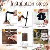 imageOurWarm Wedding Seating Chart with Easel Display Stand Rustic Seating Chart for Wedding Reception Display Please Find Your Seat Wooden Seating Chart Board for Baby ampamp Bride Shower Wedding Sign Decor