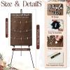 imageOurWarm Wedding Seating Chart with Easel Display Stand Rustic Seating Chart for Wedding Reception Display Please Find Your Seat Wooden Seating Chart Board for Baby ampamp Bride Shower Wedding Sign Decor