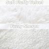 imageOurWarm 3 Pcs Ultra Soft Faux Fur Throw Blanket Set Fluffy Cozy Plush Blanket50in x 60in  2 Throw Pillow Covers18in x18in Lightweight Shaggy Longfur Blanket for SofaCouch Bed Pure White