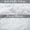 imageOurWarm 3pcs Super Soft Faux Fur Throw Blanket Pillow Cover Set for Couch Sofa Bed Chair Photo Props Shaggy Sherpa Longfur Throw Blanket 50in x 60in  2 Throw Pillow Covers18in x18in Off White