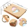 imageOurWarm 40Pcs Baby Shower Advice Cards Baby Predictions and Advice Cards Baby Shower Guest Book Girl Boy Advice for New Parents Baby Shower