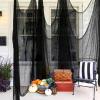 imageOurWarm 78512inch Black Halloween Creepy Cloth Large Scary Spooky Gauze Cloth Clearance for Indoor Outdoor Halloween Decorations Halloween Party Haunted House Windows Doorways Decor