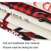 imageOurWarm Christmas Throw Pillow Covers 18 x 18 Set of 4 Red and Black Buffalo Plaid Christmas Decorations Cotton Linen Cushion Covers Throw Pillow Cases