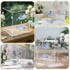 imageOurWarm Acrylic Wedding Card Box with Lock  10quotx10quotx85quot Clear Gift Card Box for Reception DIY Wedding Money Envelope Box for Party Birthday Baby Shower Graduation