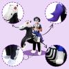 imageOurWarm Horse Inflatable Costume Kids Funny Inflatable Halloween Costumes Riding a Skeleton Horse with Red LED Eyes Cowboy Blow up Costumes for Boys Girls Halloween Cosplay Party