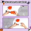 imageOurWarm Horse Inflatable Costume Kids Funny Inflatable Halloween Costumes Riding a Skeleton Horse with Red LED Eyes Cowboy Blow up Costumes for Boys Girls Halloween Cosplay Party