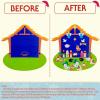 imageOurWarm Christmas Tree for Kids Wall  Felt Toddler Nativity Play Set With 30 Pcs Detachable Ornaments Xmas Tree for Kids to Decorate Wall Hanging Christmas Decor
