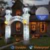 imageOurWarm 10FT Halloween Inflatables Outdoor Decorations Haunted Cemetery Halloween Inflatable Archway Blow Up Yard Decorations Inflatable Halloween Arch for Halloween Decorations Outdoor Lawn Decor