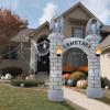 imageOurWarm 10FT Halloween Inflatables Outdoor Decorations Haunted Cemetery Halloween Inflatable Archway Blow Up Yard Decorations Inflatable Halloween Arch for Halloween Decorations Outdoor Lawn Decor
